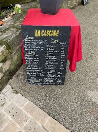 Restaurant La Cascade à Sillans la Cascade MENU CARTE