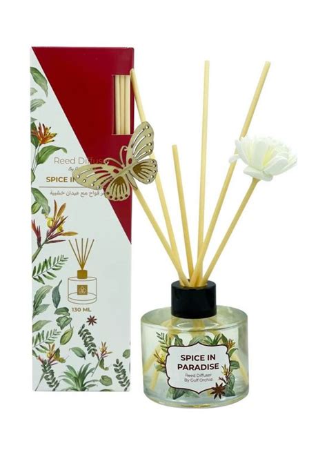 معطر جو مع اعواد خشبية 130 مل من غولف اوركيد Gulf Orchid Spice In