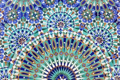 Royal Blue Moroccan Tile Digital Art By Wise Swan Pixels