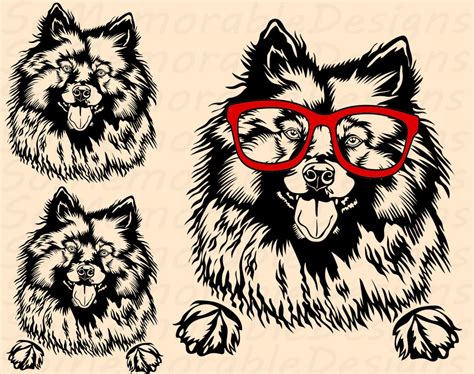 Keeshond Svg Keeshond Svg File For Cricut Keeshond Printable Tshirt