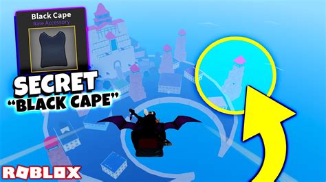 HOW TO GET THE SECRET BLACK CAPE In BLOX FRUITS Roblox YouTube