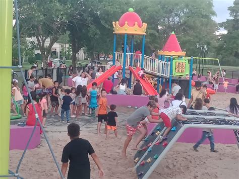 Se inauguró el nuevo sector de juegos en el Paseo de la Salud