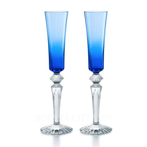 Baccarat Gift Set 2 Flutes Mille Nuits Flutissimo Blue Gift For Couple