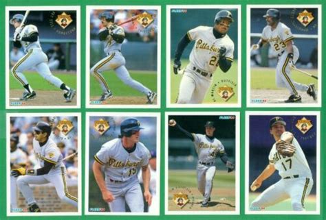 Fleer Pittsburgh Pirates Team Set Nm Mt Bell Van Slyke Wakefield