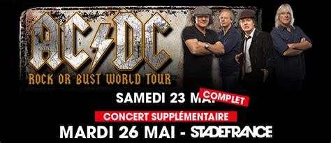 Ac Dc Au Stade De France Mise En Vente De Billets Pour Le Concert