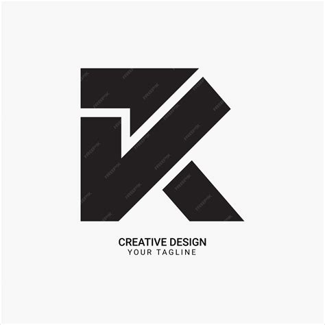 Premium Vector | Creative vkr or rvk or krv or vr or rv initial ...