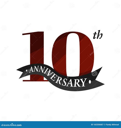 10th Anniversary Vector Logo Illustration 10 Years Anniversary