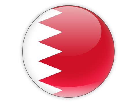 Round icon. Illustration of flag of Bahrain