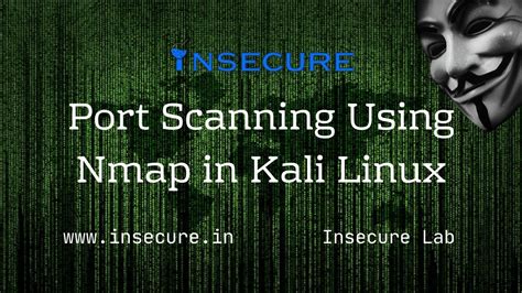 Port Scanning Using Nmap In Kali Linux Youtube