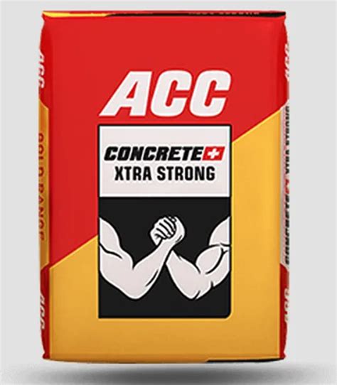 ACC Concrete Plus Xtra Strong Cement Packaging Size 50 KG At Rs 435