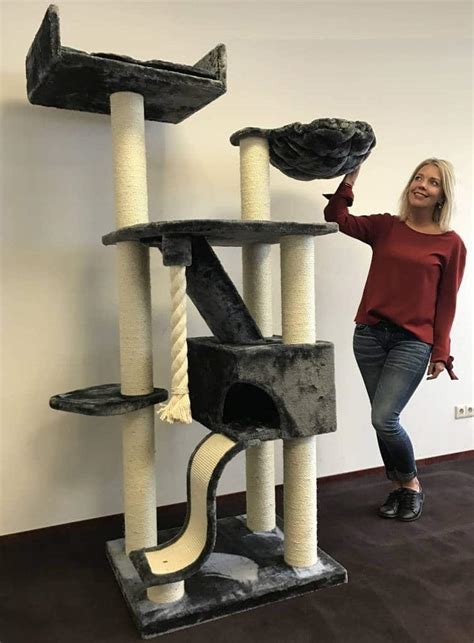 Kilimanjaro Cat Tree Deluxe Anthracite Lowest Prices Guaranteed