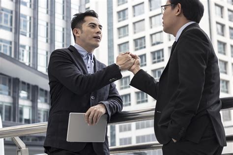 Successful Negotiating Business Concept Businessmen Shaking Hands