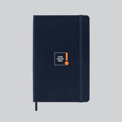 classic medium ruled hard cover notebook prussian blue printsouq