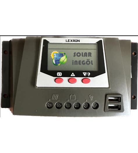 Lexron 40a 12 24v Şarj Kontrol Cihazı