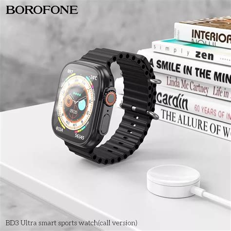 Borofone BD3 Ultra Smartwatch με Παλμογράφο (Μαύρο) | Skroutz.gr