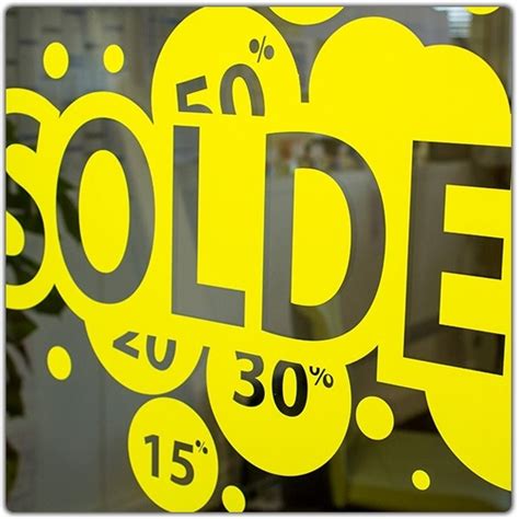 Sticker Soldes Adhesif Auto