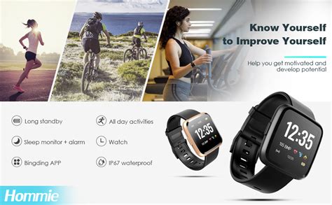 Bluetooth Smartwatch Touch Screen Hommie Waterproof Sport Smart Watch