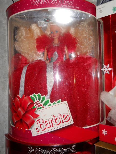 There Is A Barbie Doll In A Christmas Gift Box