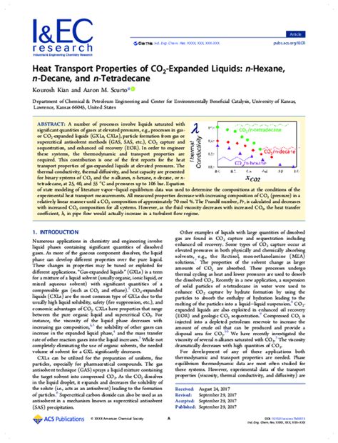 (PDF) Heat Transport Properties of CO2-Expanded Liquids:n-Hexane,n ...