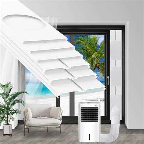 Snapklik.com : Portable Sliding Door Air Conditioner Kit, New Upgrade
