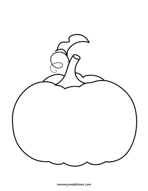 Pumpkin Outline Template