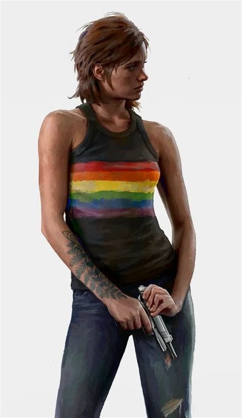 Ellie tlou2's concept art ☆ in 2024 | Pride tank tops, Ellie, Pride tshirts