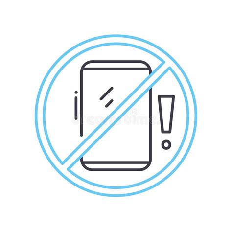 Avoid Distractions Line Icon Outline Symbol Vector Illustration