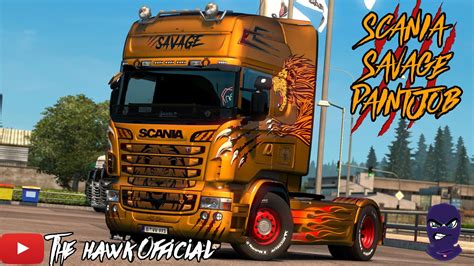 SCANIA R STREAMLINE SAVAGE SKIN CUSTOMIZABLE V1 0 GamesMods Net