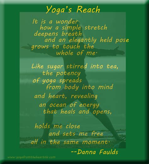 Love Of Yoga And Beautiful Poem By Danna Faulds