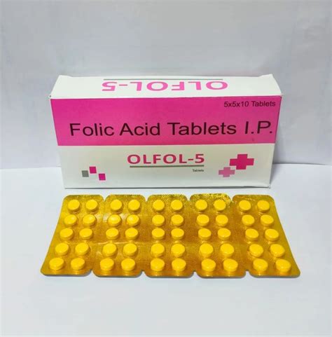 Folic Acid Tablet 5 Mg At Rs 50stripe In Nagpur Id 2852405085273