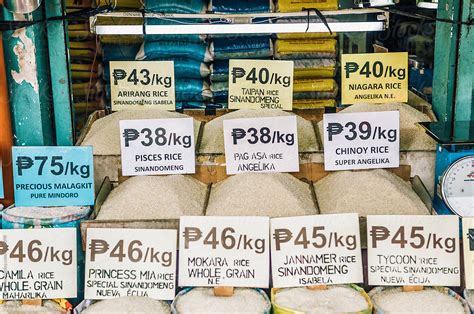 "Different Varieties Of Rice For Sale In Market In The Philippines" by ...