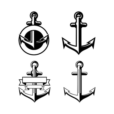 Premium Vector | Marine ship anchor design vector