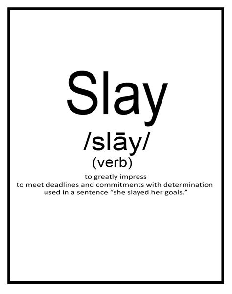 Slay Word Of The Year Free Motivational Printables