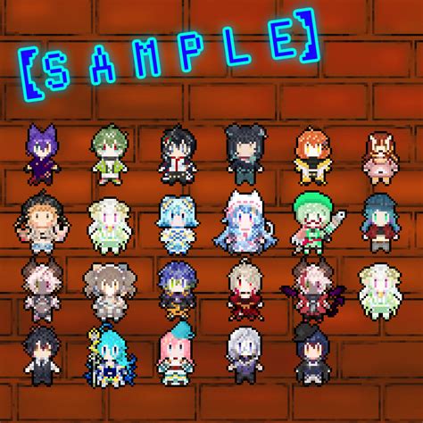 金緑柘榴 ドット絵を作るvtuber On Twitter 【1周年記念企画】 Rtしてくれたvの方をルーレットで決まった人数ドット化し