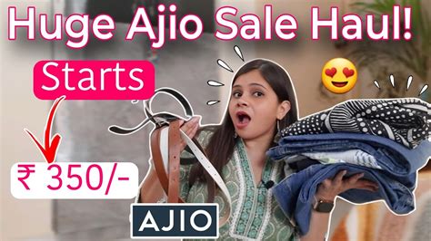 Huge Ajio Sale Haul Jeans Kurtis Oversized T Shirts Under Budget