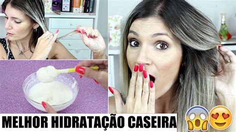 Hidrata O Caseira Que Engrossa O Cabelo Fino Youtube