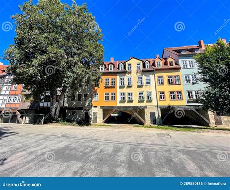 Old Town Square in Erfurt, East Germany Stock Photo - Image of ...