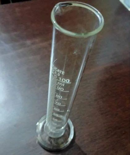 Cylindrical 100ml Borosilicate Measure Cylinder For Laboratory Automation Grade Manual At Rs