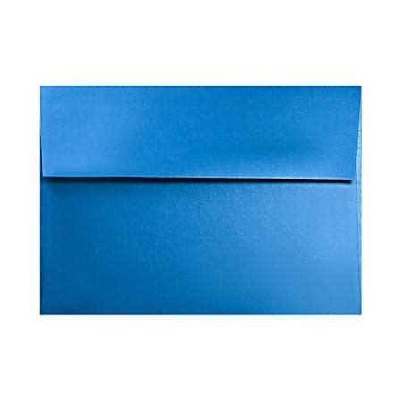 LUX Invitation Envelopes 4 Bar A1 Peel Press Closure Boutique Blue Pack