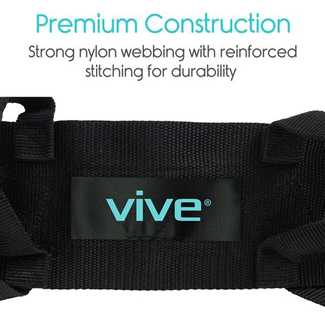 Vive Transfer Belt With Leg Loops Medical Nursing Safety Gait Assist