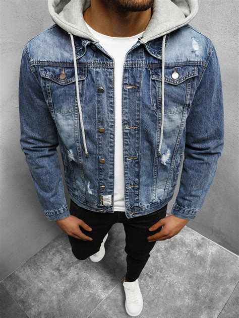 Veste En Jean Homme Bleu Ozonee Nb Mj505b Ozonee