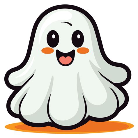 Beautiful Cute Halloween Ghost Ai Generative 32874107 Png