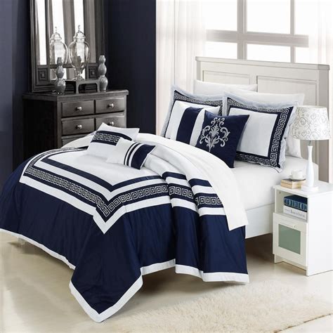 Navy Blue And White Bedding Bedroom Design Blue And White Bedding