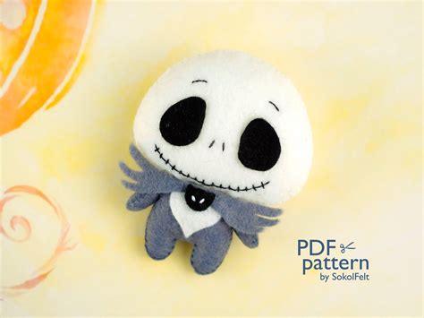 Felt Jack Skellington Toy Sewing PDF And SVG Patterns Etsy