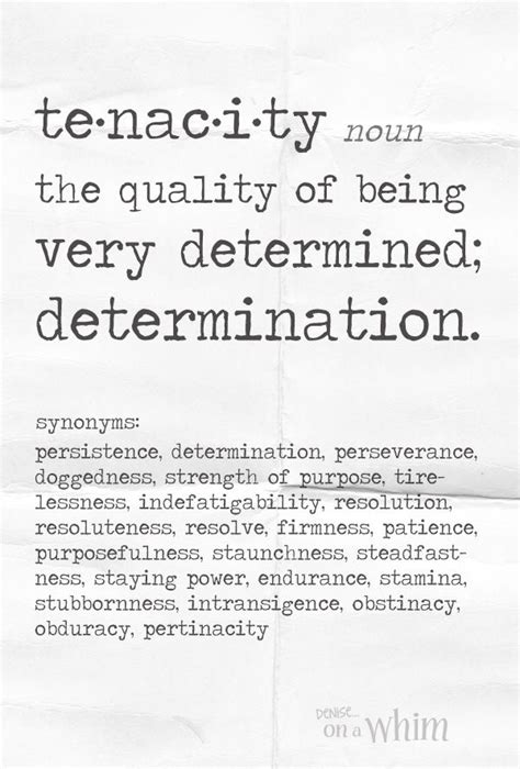 Tenacity – Artofit