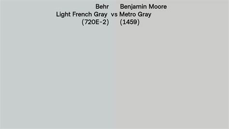 Behr Light French Gray E Vs Benjamin Moore Metro Gray