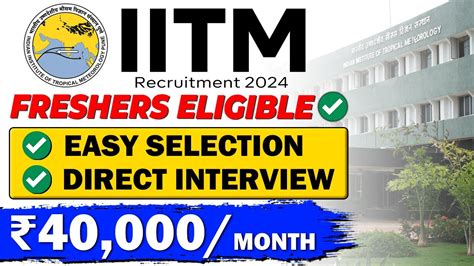 Iitm Recruitment Direct Interview Easy Selection Freshers