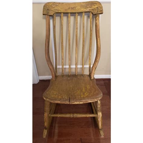 1800s Antique Hand Made Traditional Rocking Chair Chairish