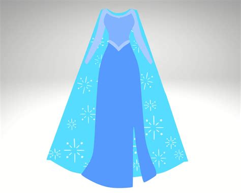 Princess Dress Svg Princess Ice Queen Svg Elsa Svg Frozen Queen Svg Download Now Etsy