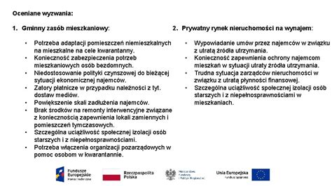 Podsumowanie Badania Ankietowego Pilne Wyzwania W Sektorze Mieszkaniowym